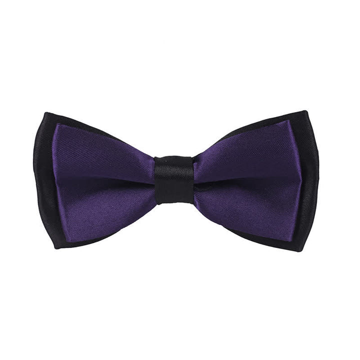 Kid's Classical Two Tone Double Layers Bow Tie