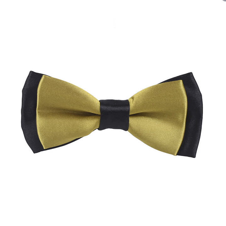 Kid's Classical Two Tone Double Layers Bow Tie