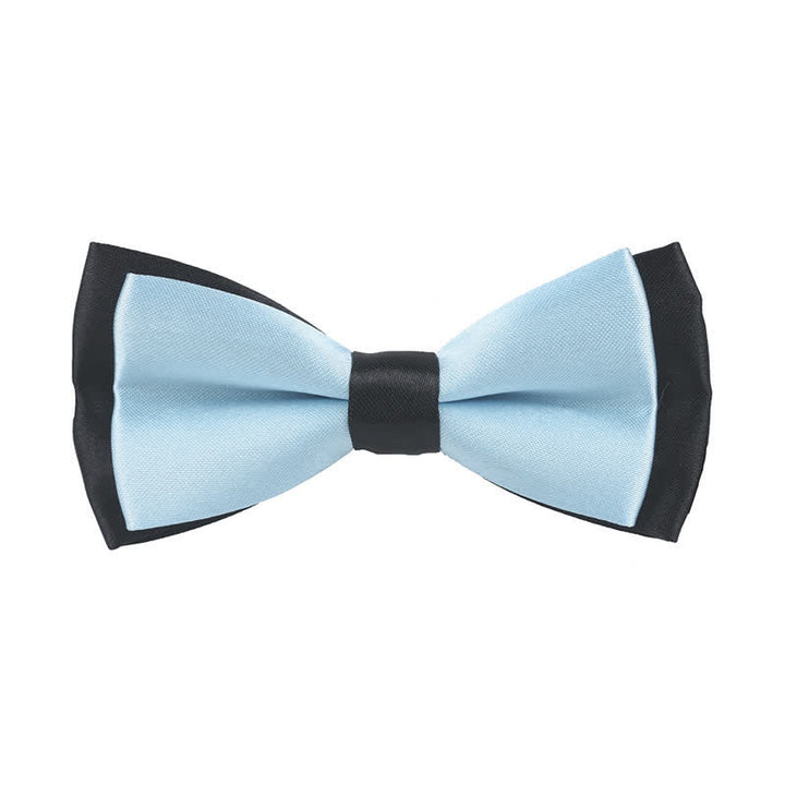 Kid's Classical Two Tone Double Layers Bow Tie