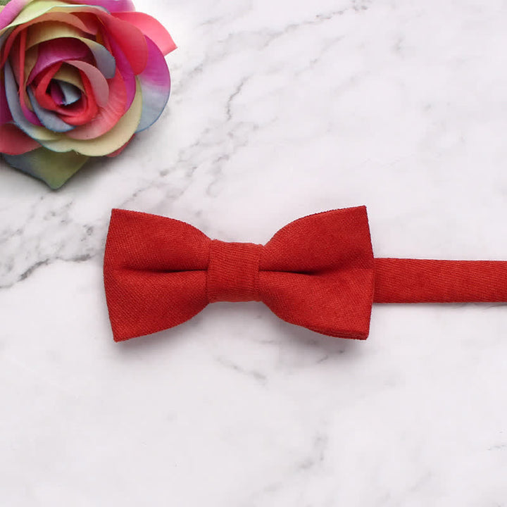 Kid's Simple Gentle Style Solid Color Bow Tie