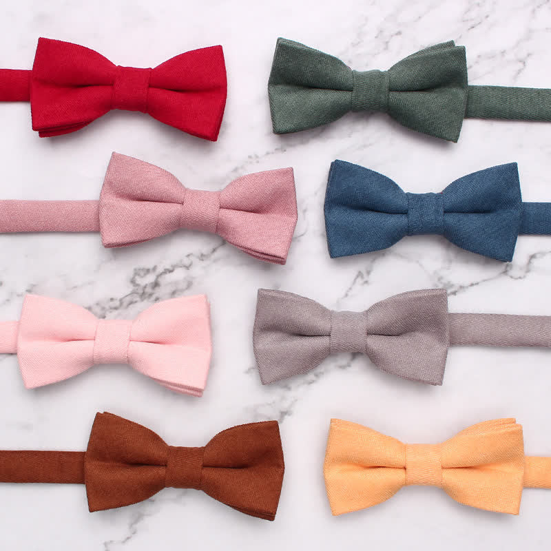 Kid's Simple Gentle Style Solid Color Bow Tie