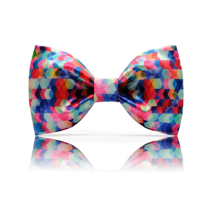 Men's Kaleidoscope Dazzle Colorful Printing Bow Tie