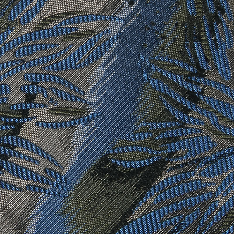 Men's Fabulous Gray & Blue Floral Vintage Necktie