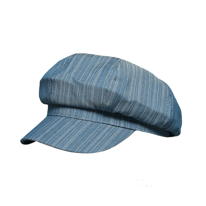 Artist Painter Vertical Stripes Beret Hat