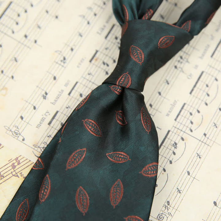 Men's Classic Design Leaves Suit Accessories Necktie