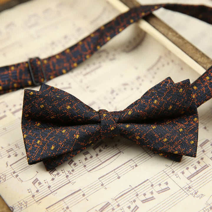 Men's Retro Double Layers Casual Party Decor Bow Tie