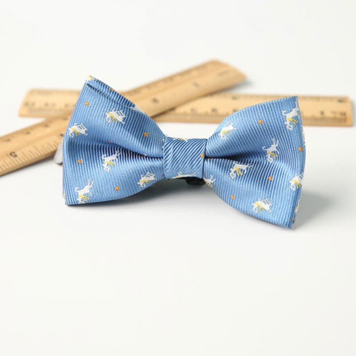 Kid's Cute Printed Double-Layered Stylish Fun Bow Tie