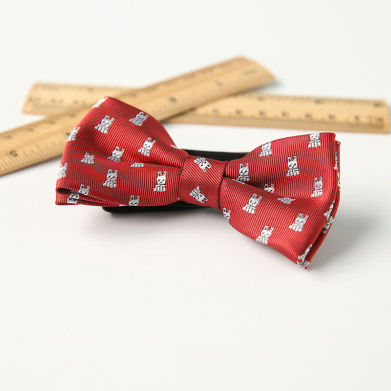 Kid's Cute Printed Double-Layered Stylish Fun Bow Tie