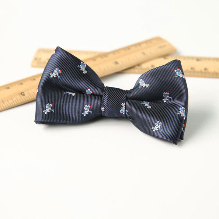 Kid's Cute Printed Double-Layered Stylish Fun Bow Tie