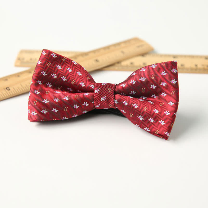 Kid's Cute Printed Double-Layered Stylish Fun Bow Tie