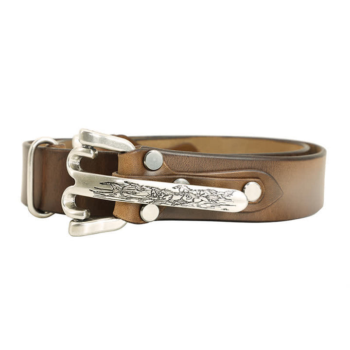 Men's Adventure Western Cavalry Leather Belt