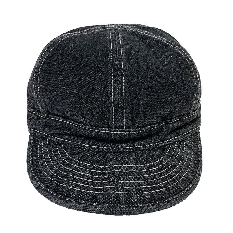 Casual Denim Cotton White Stitching Baseball Cap