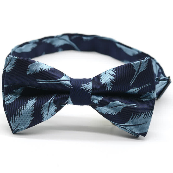 Men's Feather Floral Pattern Casual Daily Bow Tie