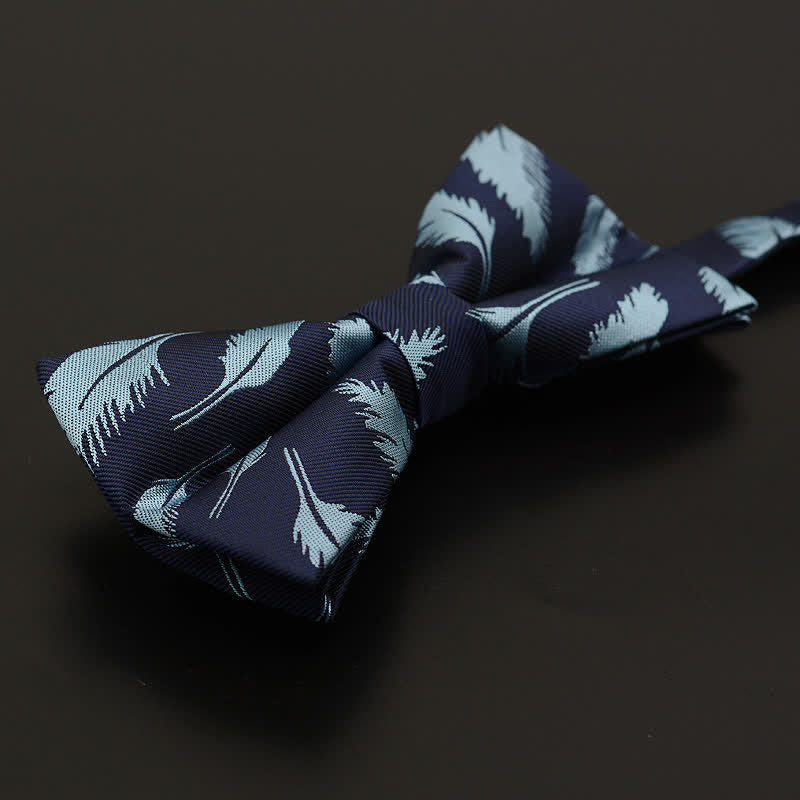 Men's Feather Floral Pattern Casual Daily Bow Tie