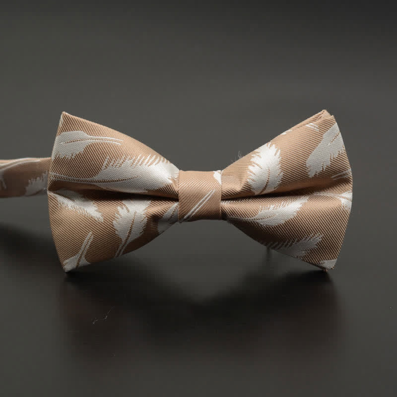 Men's Feather Floral Pattern Casual Daily Bow Tie