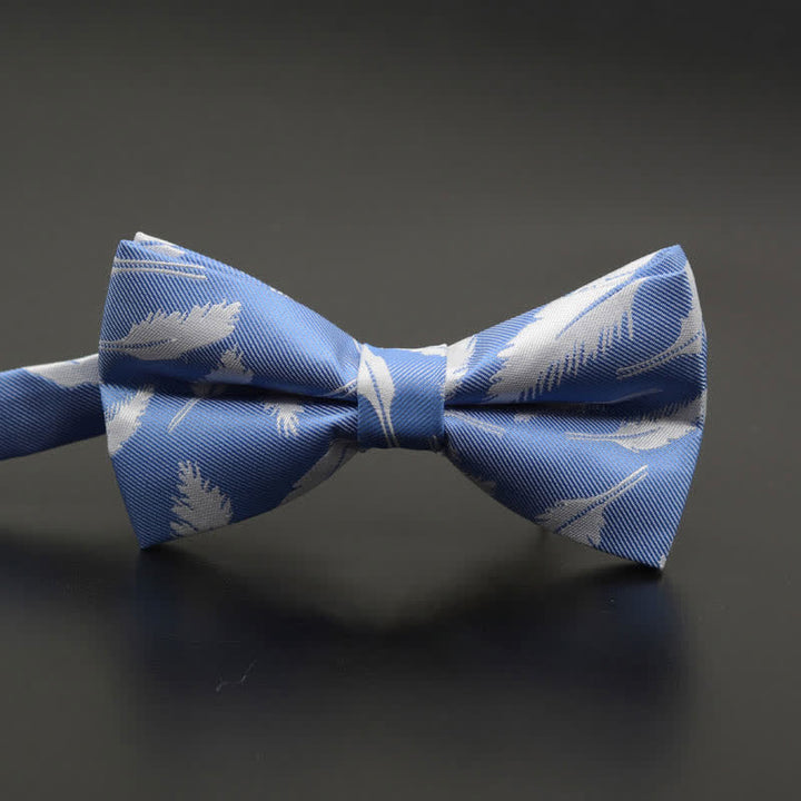 Men's Feather Floral Pattern Casual Daily Bow Tie