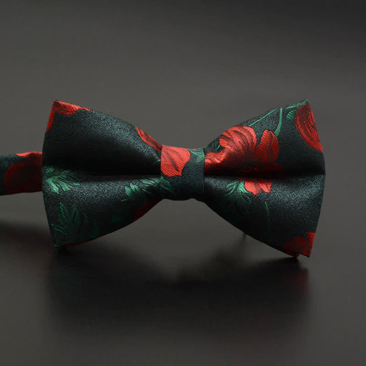 Men's Feather Floral Pattern Casual Daily Bow Tie