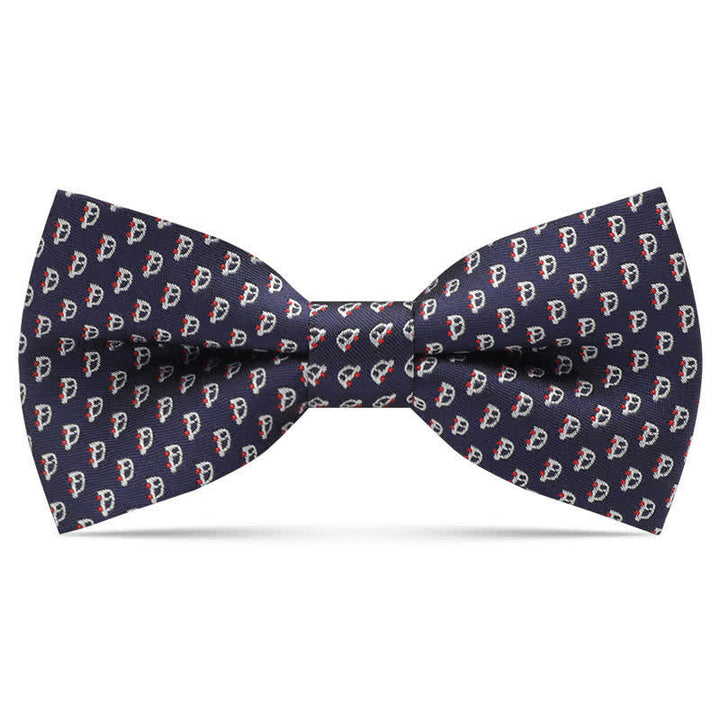 Kid's Interesting Cartoon Animal Motifs Bow Tie - Navy Car - image 17