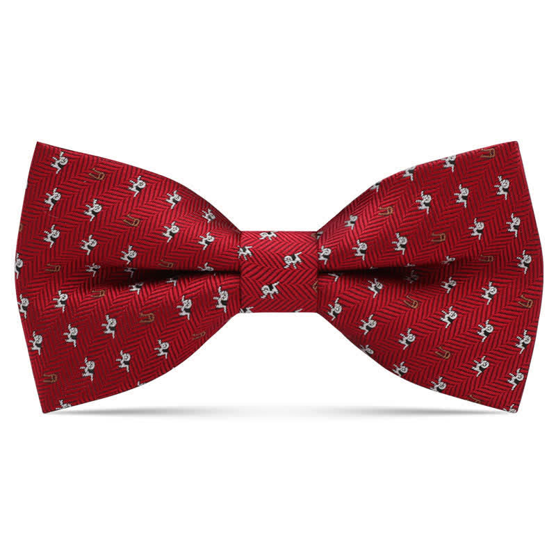 Kid's Interesting Cartoon Animal Motifs Bow Tie - Burgundy Elephant - image 11