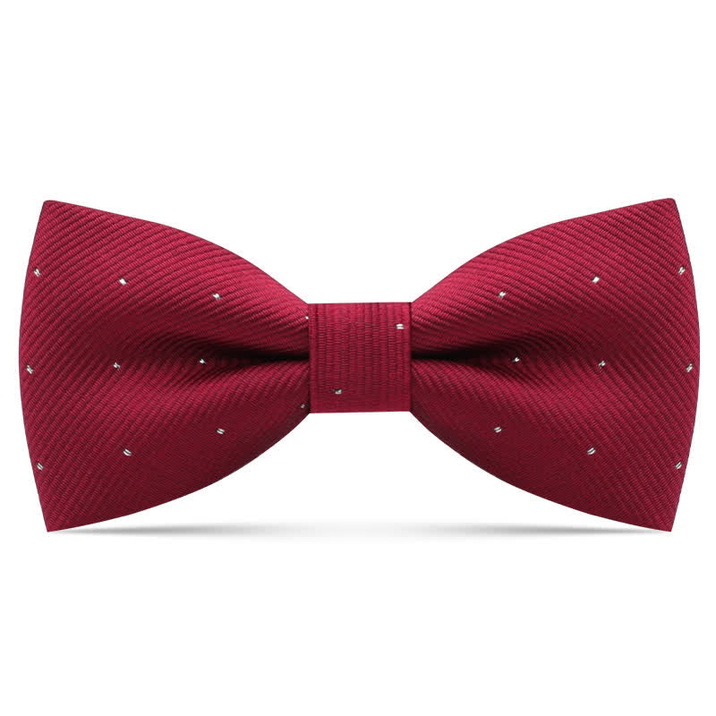 Kid's Interesting Cartoon Animal Motifs Bow Tie - Burgundy Polka Dot - image 9