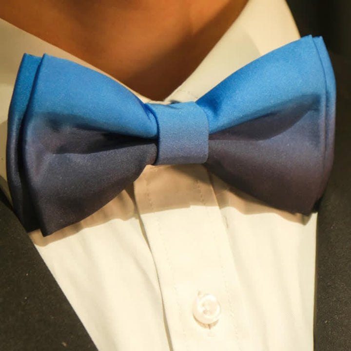 Men's Dreamy Gradient Color Bow Tie