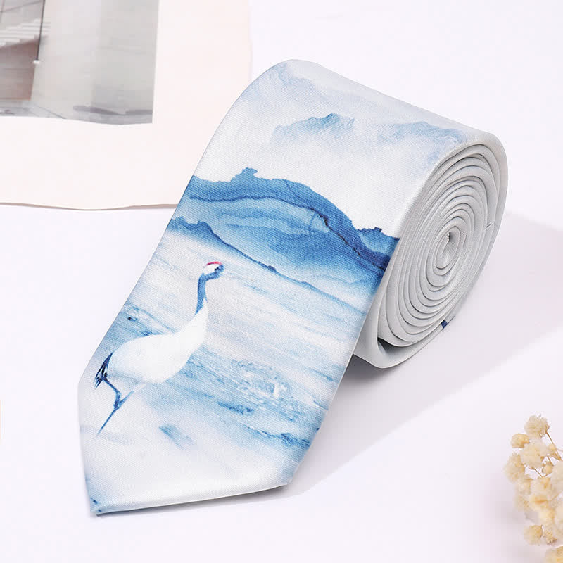 Men's Fun Animal Print Business Slim Necktie