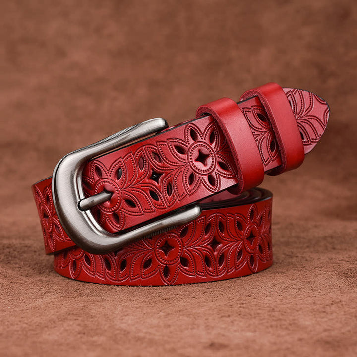 Women's Exquisite Fashion Accessory Hollow Out Leather Belt