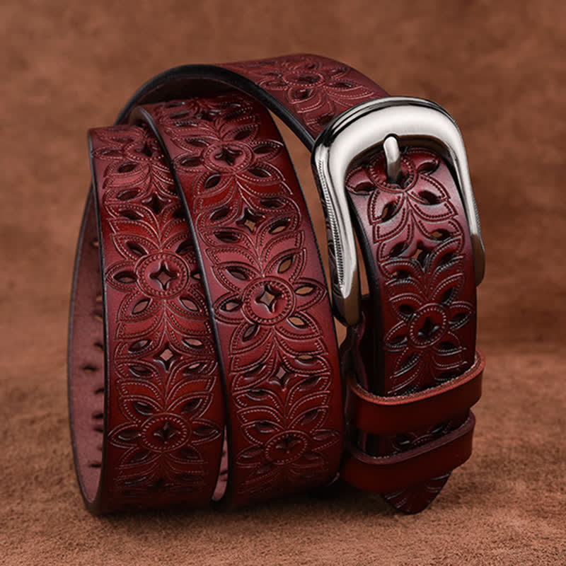 Women's Exquisite Fashion Accessory Hollow Out Leather Belt