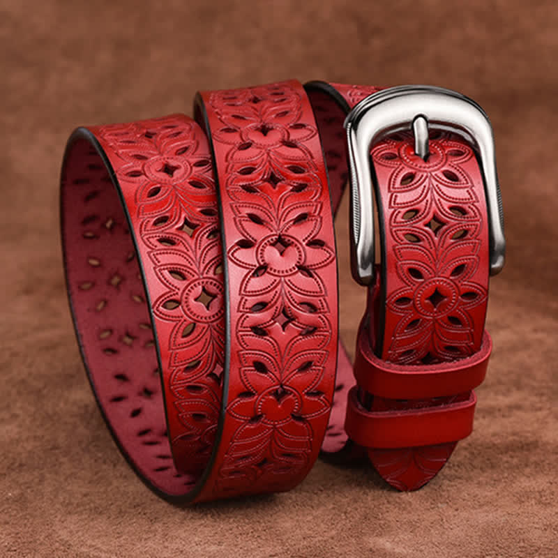 Women's Exquisite Fashion Accessory Hollow Out Leather Belt