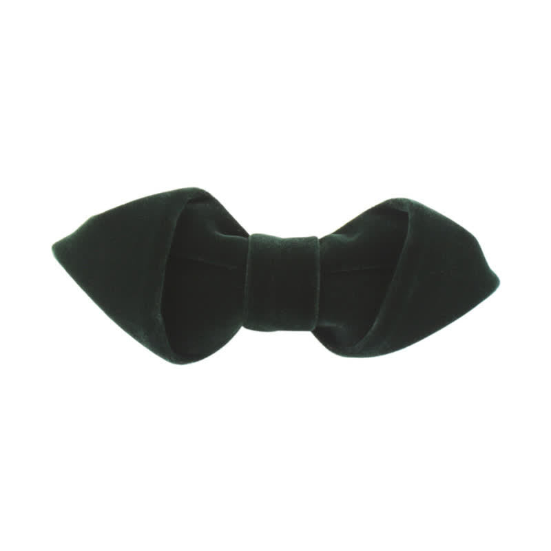 Men's Velvet Solid Color Party Business Pointed Bow Tie