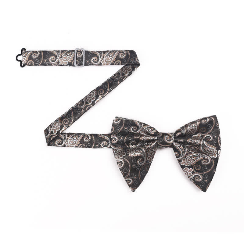 Men's Paisley Oversized Pointed Tuxedo Bow Tie