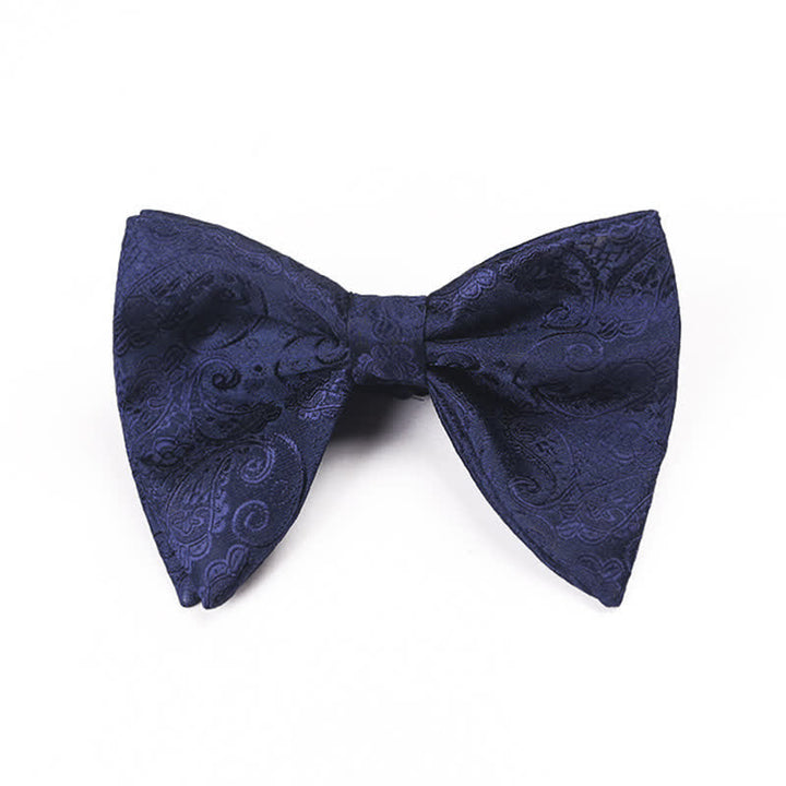 Men's Paisley Oversized Pointed Tuxedo Bow Tie