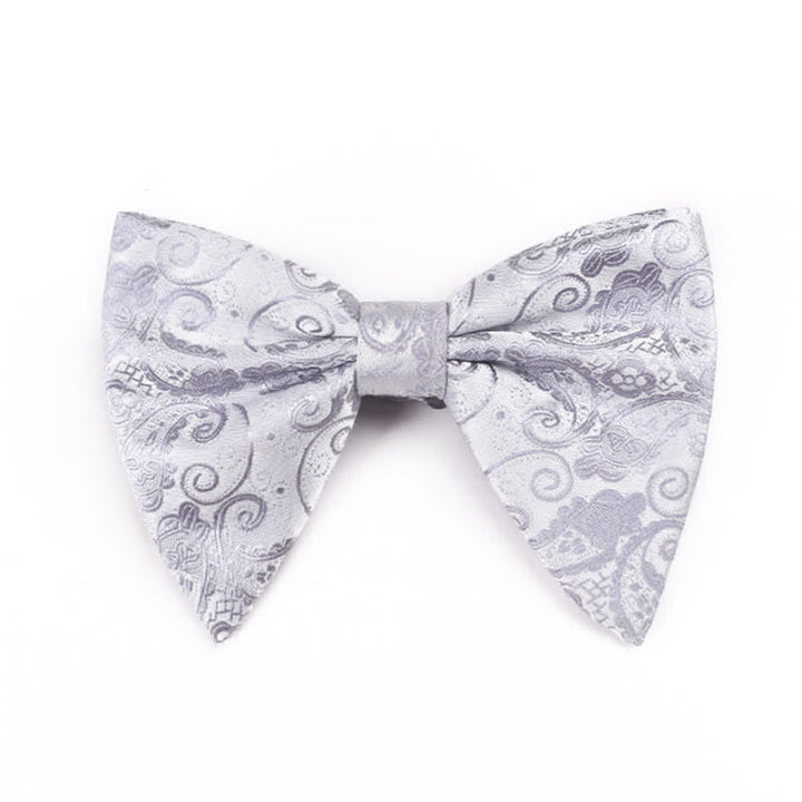 Men's Paisley Oversized Pointed Tuxedo Bow Tie