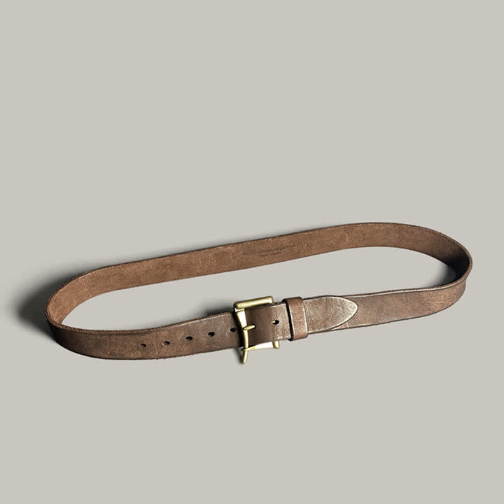 Unique Openable Cavalry Buckle Casual Leather Belt