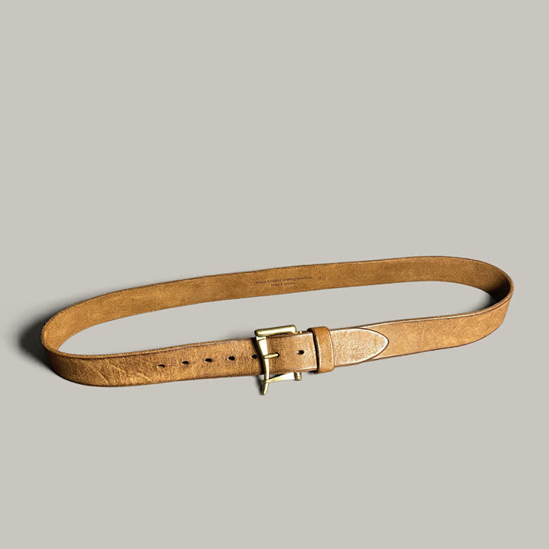 Unique Openable Cavalry Buckle Casual Leather Belt