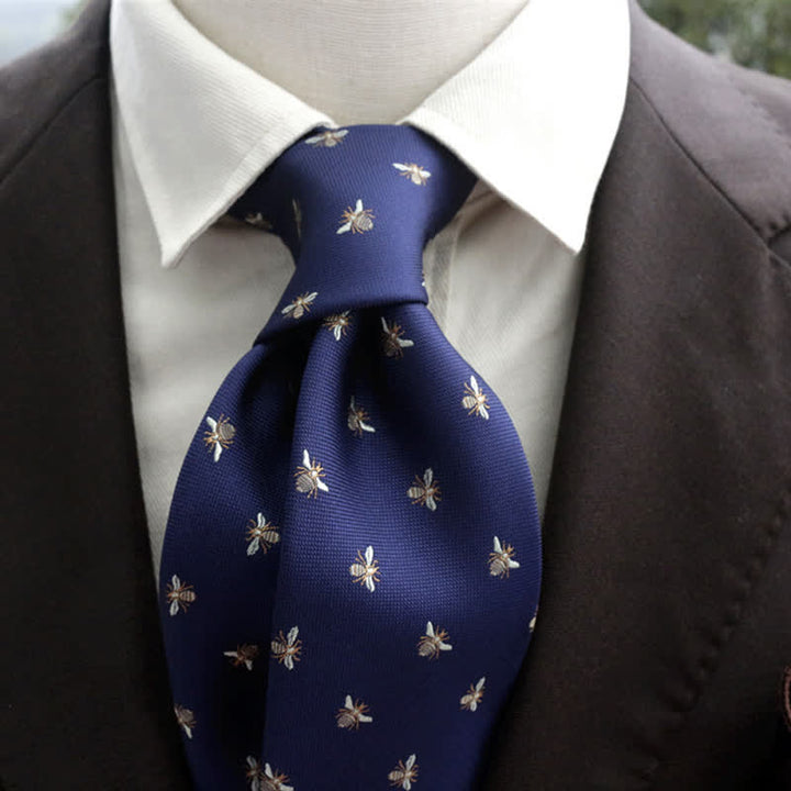 Men's Cute Honey Bee Casual Motifs Necktie