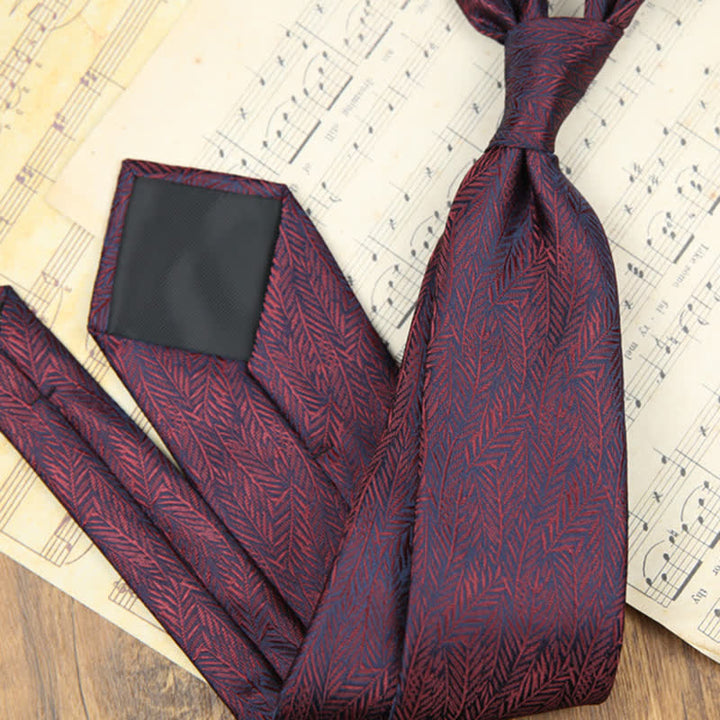 Men's Daily Slim Leaves Classic Floral Necktie