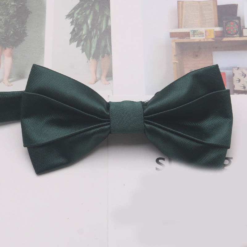 Men's Casual Simple Classic Solid Color Bow Tie