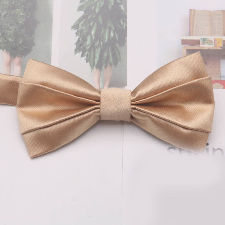 Men's Casual Simple Classic Solid Color Bow Tie