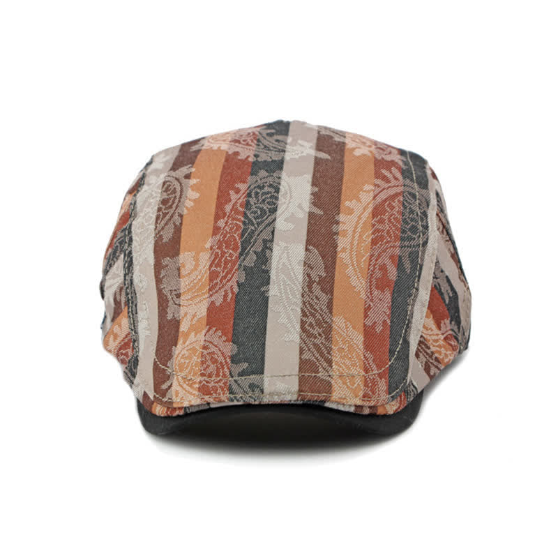 Four Seasons PaIsley Striped Flat Beret Hat - image 4