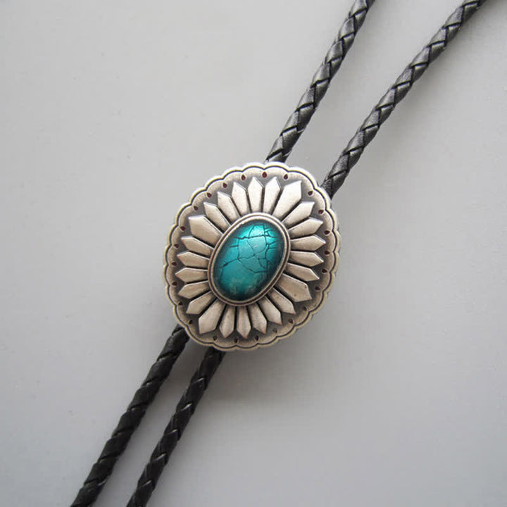 Sunburst Turquoise Western Accessory Bolo Tie