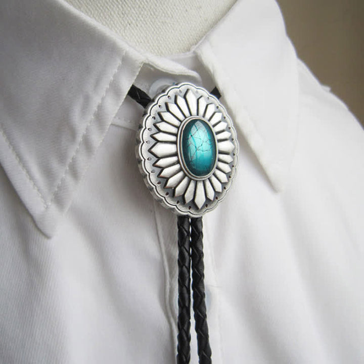 Sunburst Turquoise Western Accessory Bolo Tie