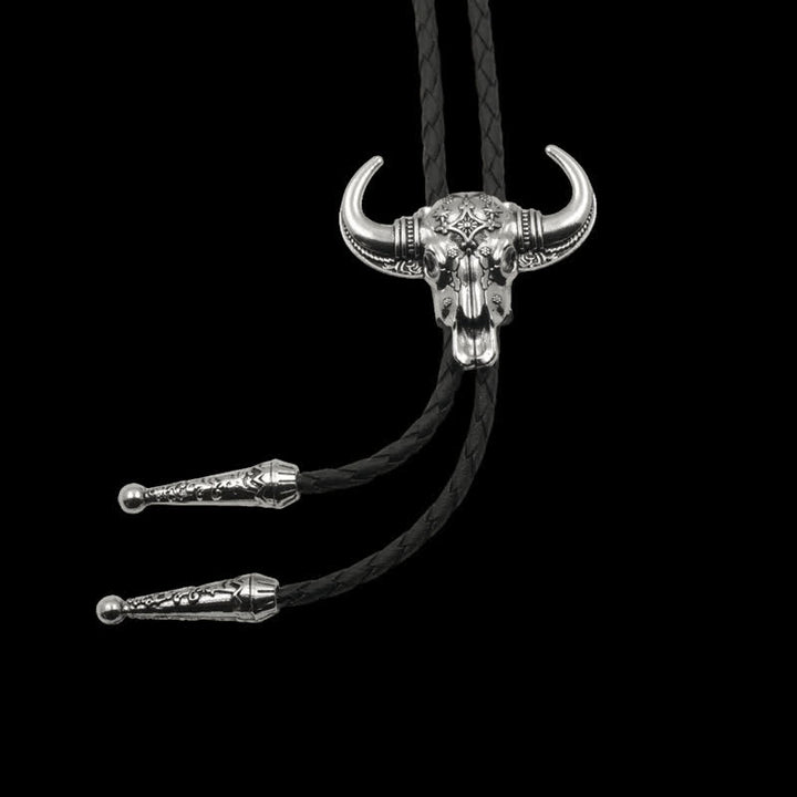 Country Texas Longhorn Bull Head Bolo Tie