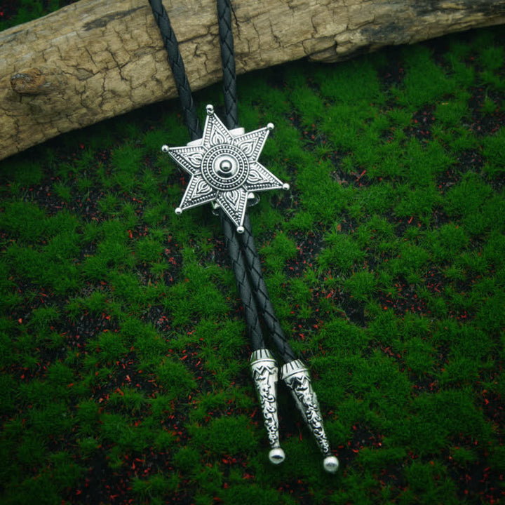 Punk Cowboy Vintage Plated Star Bolo Tie