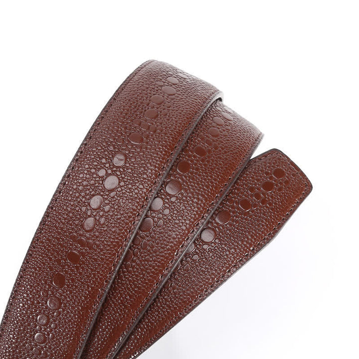 Men's Formal Crocodile Pattern Automatic Buckle Leather Belt