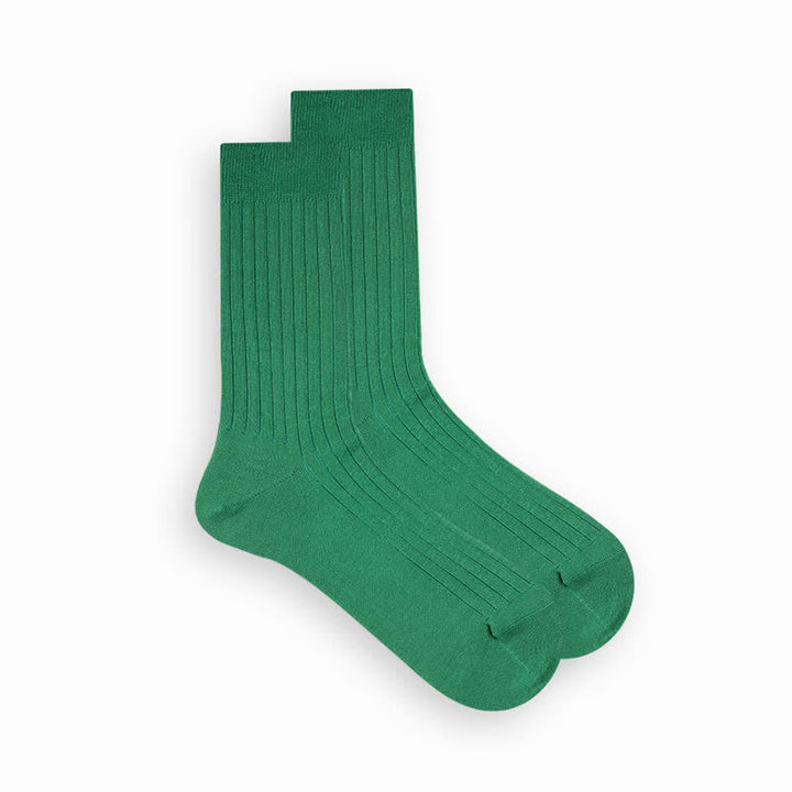 Men's Simple Solid Color Business Cotton Socks