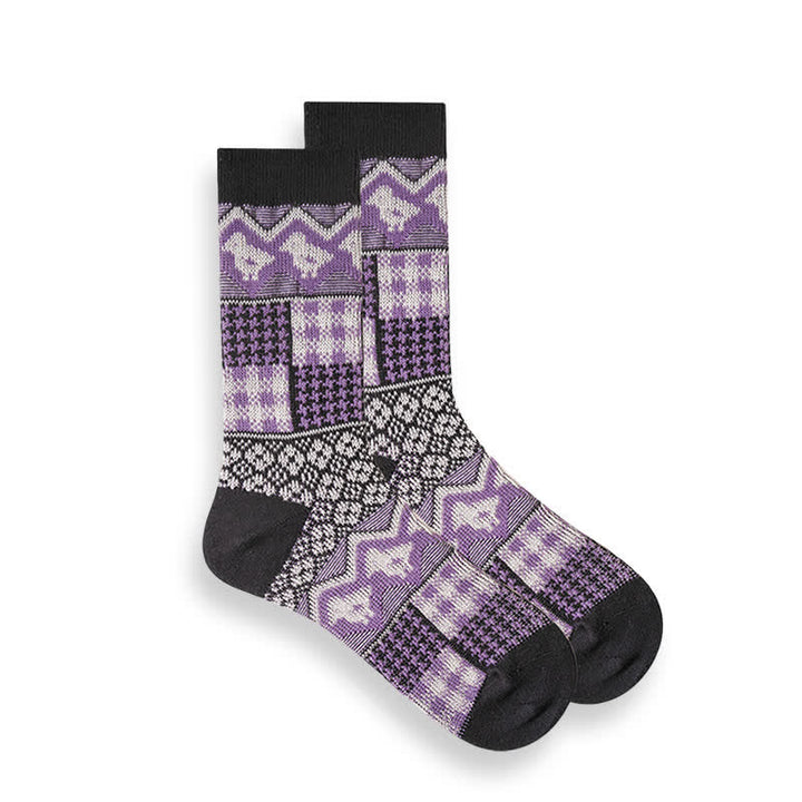 Retro National Style Ethnic Striped Socks