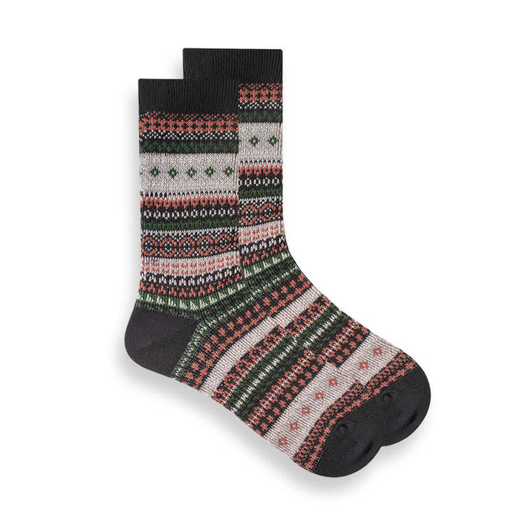 Retro National Style Ethnic Striped Socks