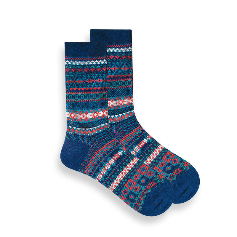 Retro National Style Ethnic Striped Socks