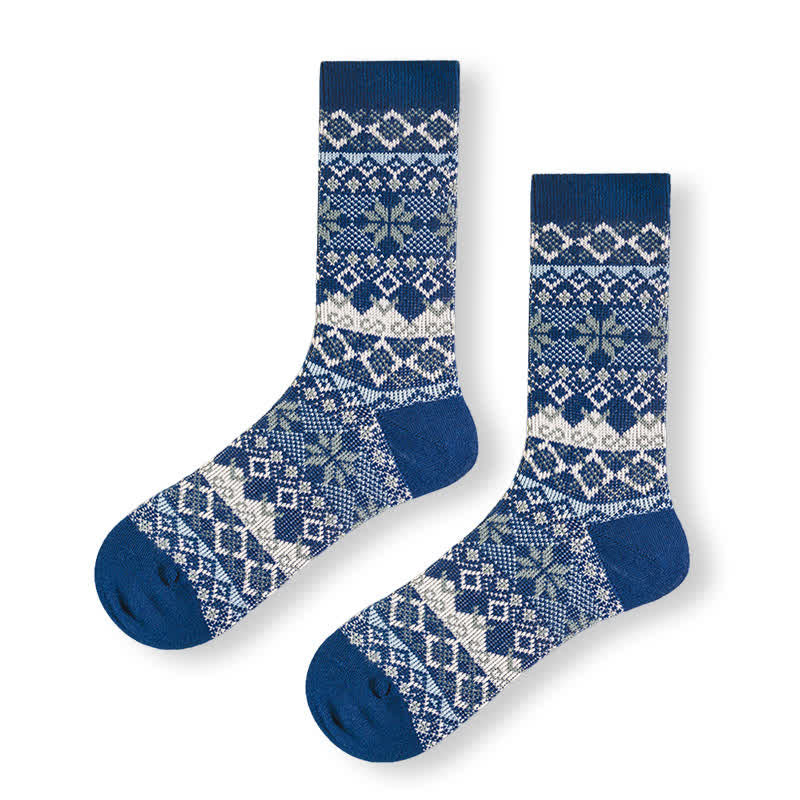 Dazzeling Retro Native Style Cotton Crew Socks